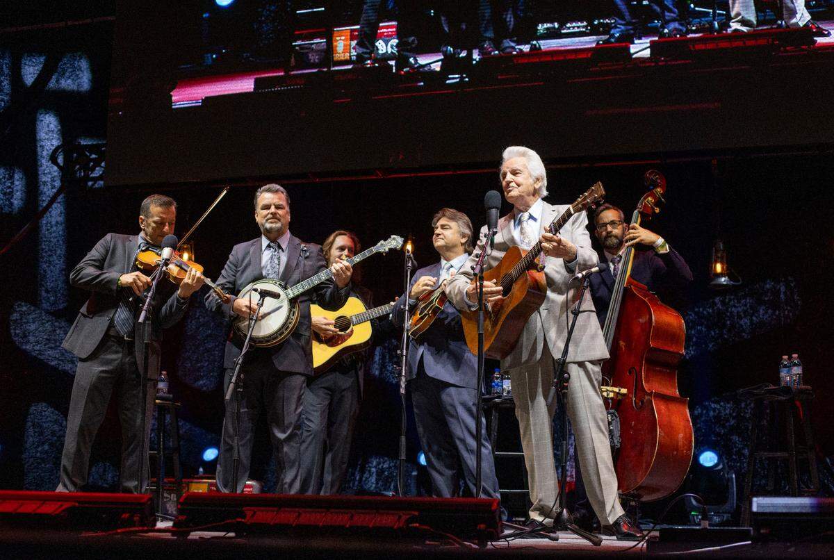 The Del McCoury Band performs during the IBMA Bluegrass Live at Red Hat Amphitheater on Friday, October 1, 2021 in Raleigh, N.C.