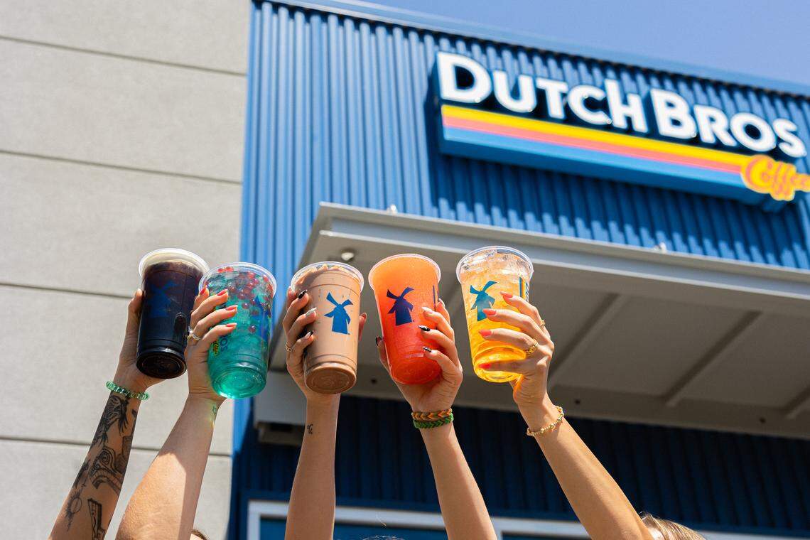 Dutch Bros Coffee’s menu includes lattes, shakes, teas, smoothies and hot cocoa.
