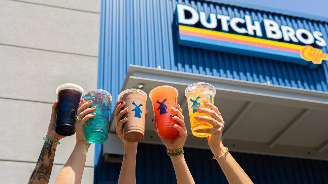 Dutch Bros Coffee’s menu includes lattes, shakes, teas, smoothies and hot cocoa.