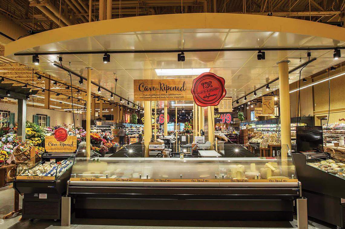 A Wegmans Cheese and Mediterranean Bar.