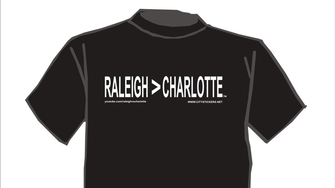Raleigh > Charlotte? Regardless, this T-shirt is banned — Today in Triangle history