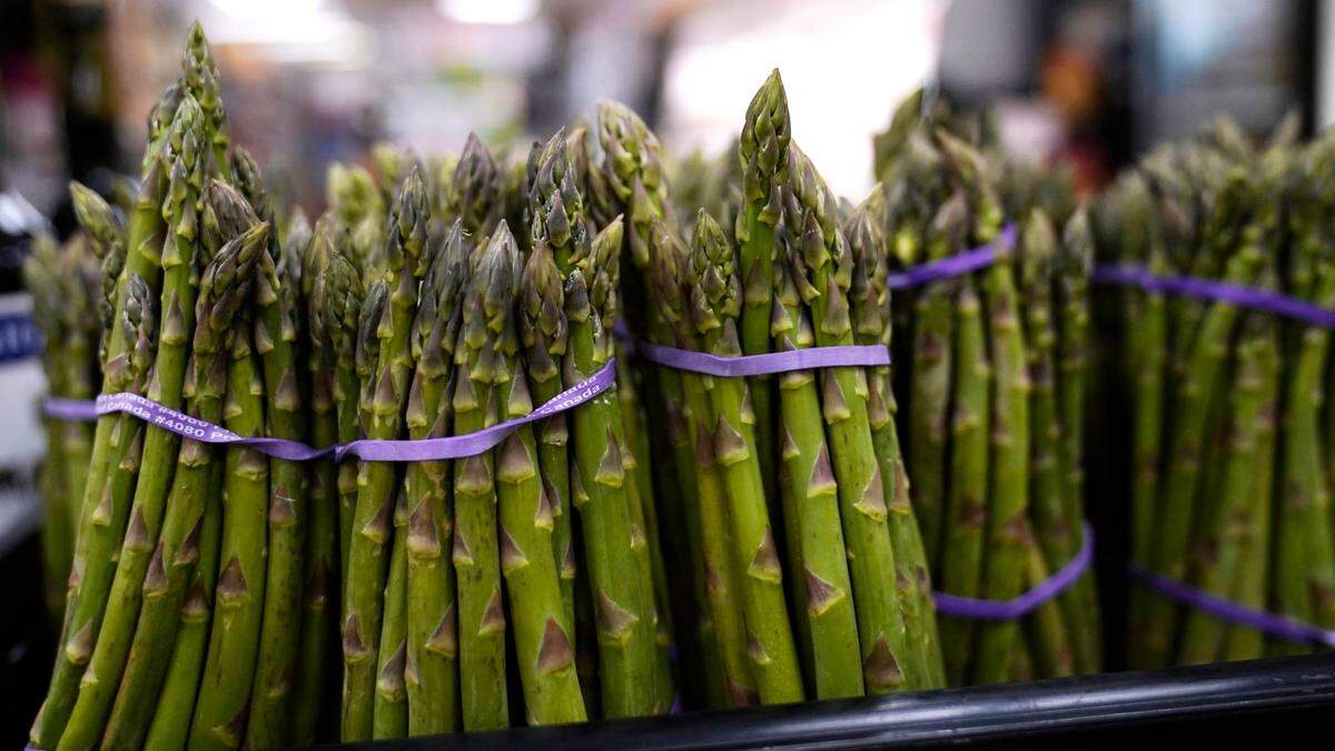 Asparagus is in season in North Carolina in March and April