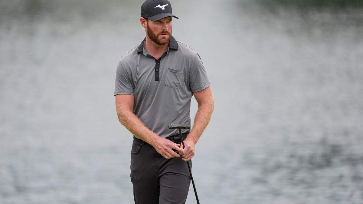 Grayson Murray on the 14th green during the first round of the Wells Fargo Championship golf tournament in Charlotte on May 9. The PGA announced Murray died at age 30 on Saturday.