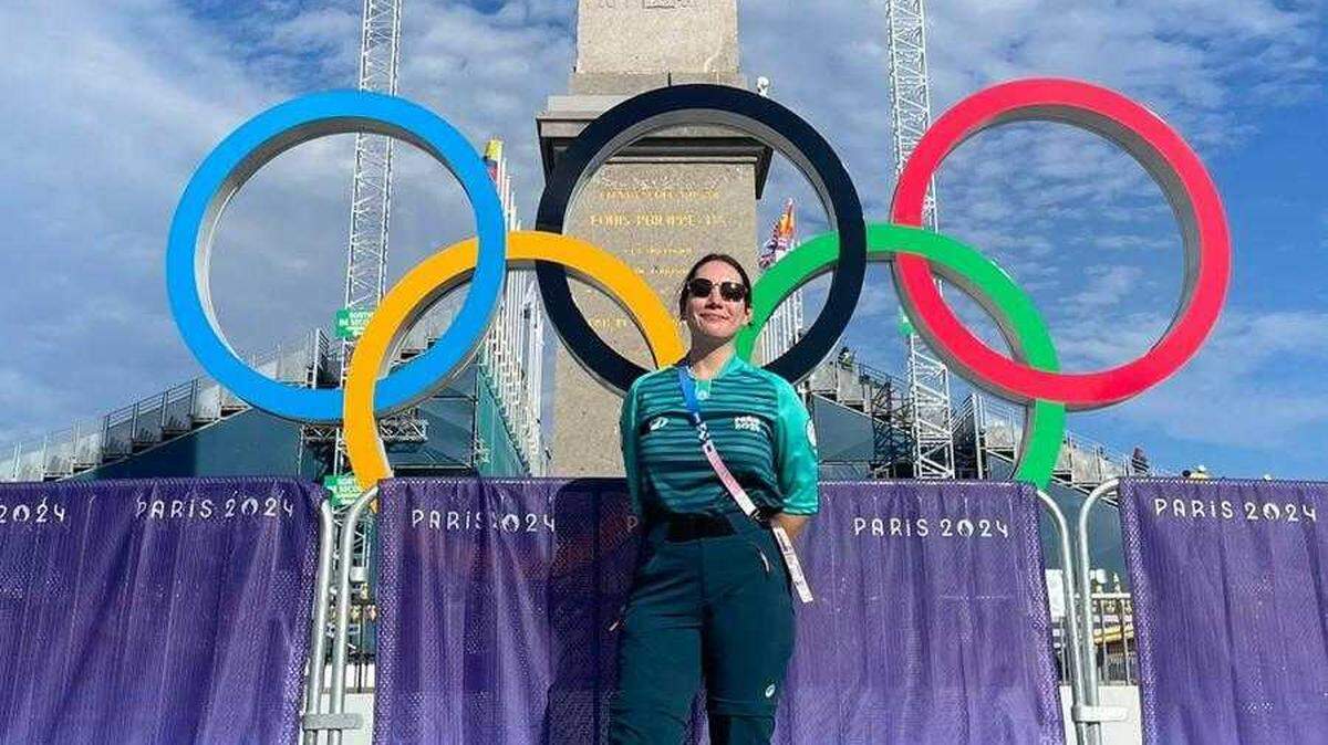 Margaux Veyne, forrmerly of Greensboro, grew up learning multiple languages. She’s volunteering at the 2024 Paris Olympics as a translator.