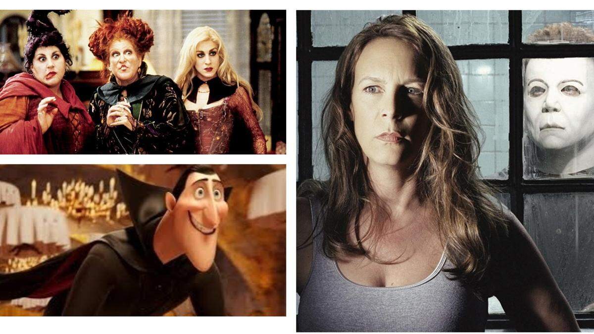 Clockwise: “Hocus Pocus,” “Halloween: Resurrection” and “Hotel Transylvania.”
