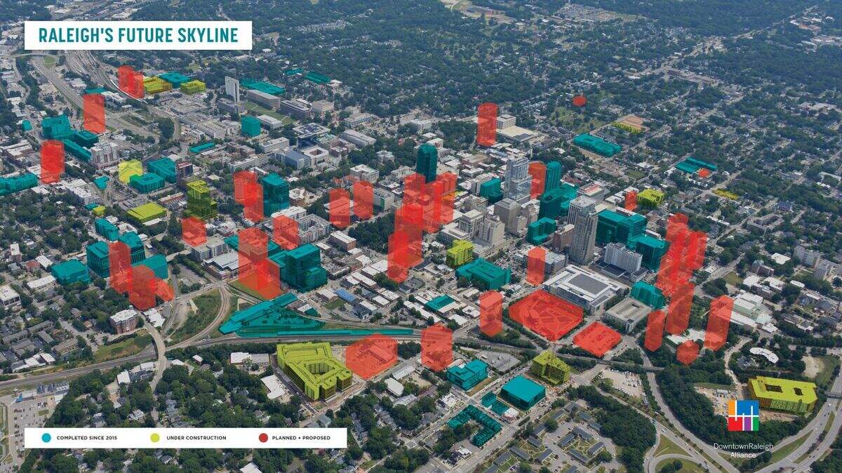 How downtown Raleigh’s skyline could look given what’s planned and under construction.