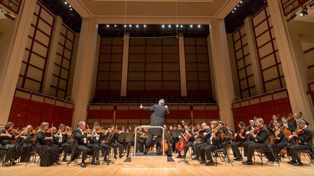 The North Carolina Symphony offers high-quality virtual concerts, recorded live at Meymandi Concert Hall at the Duke Energy Center for the Performing Arts and streamed to homes.