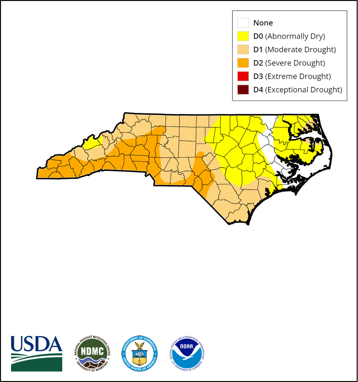Drought has expanded across North Carolina, with all or parts of 80 counties now in moderate or severe drought and 26 counties abnormally dry.