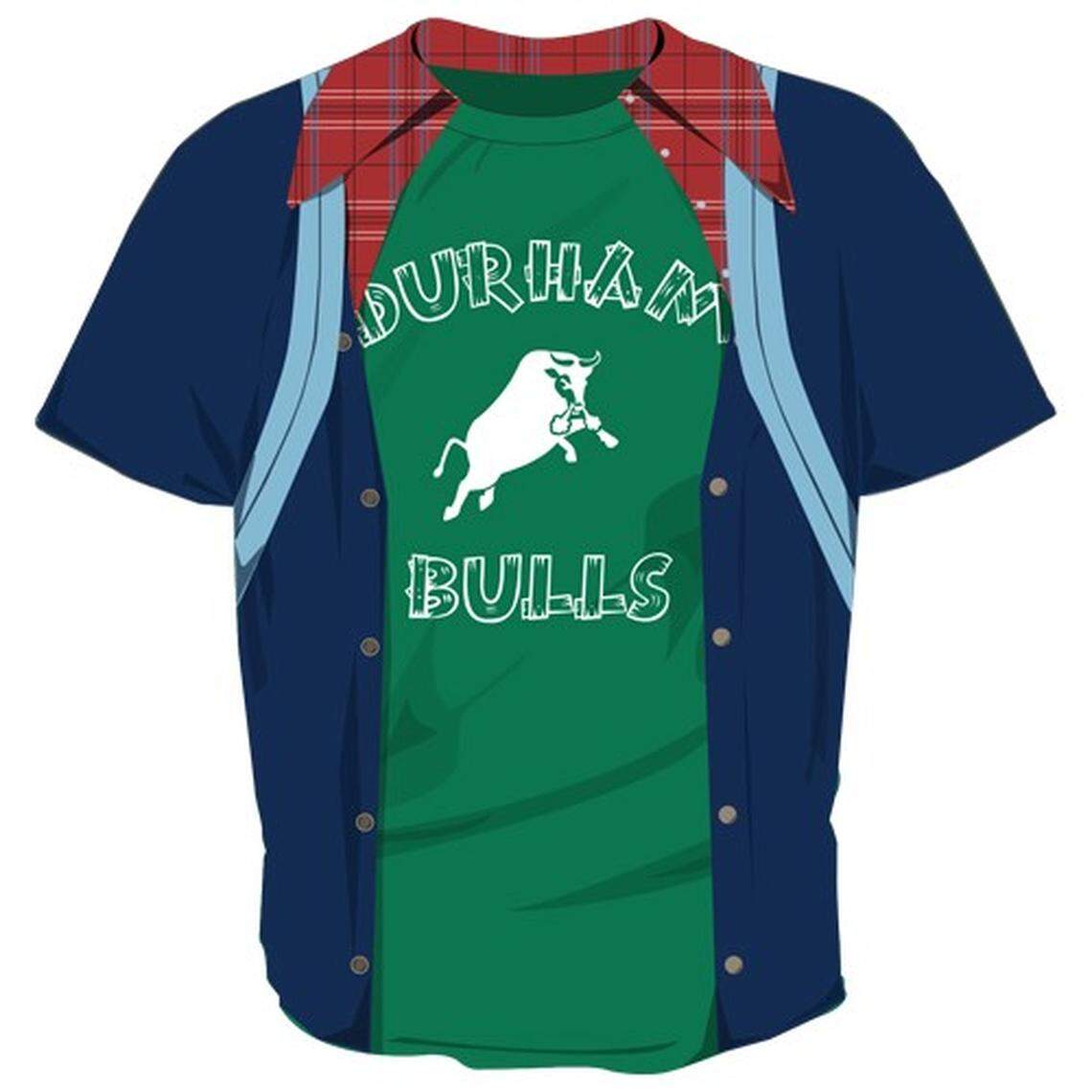 A sample uniform for “Stranger Things” night at the Durham Bulls Athletic Park, inspired by Dustin Henderson’s character.