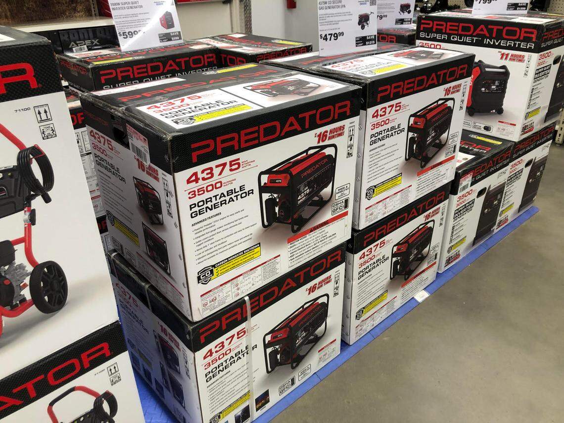 Portable generators such as these for sale at Harbor Freight in Sanford are plentiful until a hurricane looms. Experts can help determine whether you need a generator, and if so, how much wattage to buy.