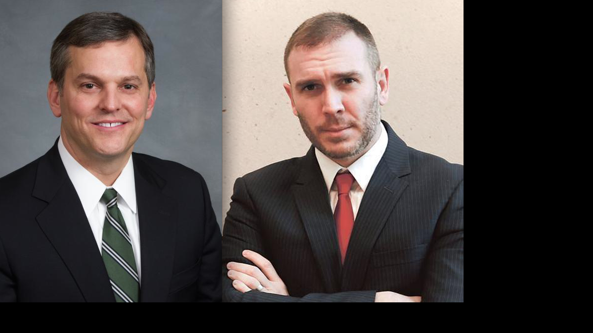Josh Stein, left, and Molotov Mitchell