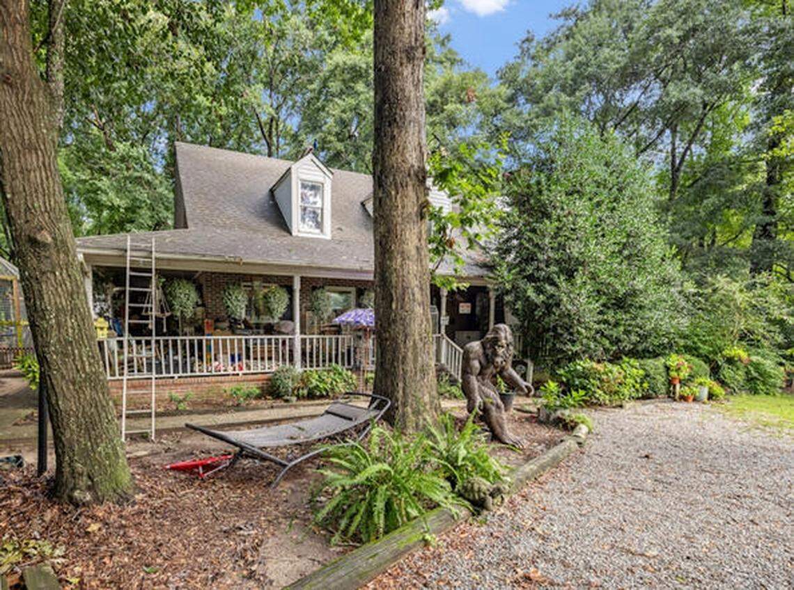 The property at 1489 Live Oak Road in Coats, Harnett County, includes a collection of exotic animals and is listed for $2 million.