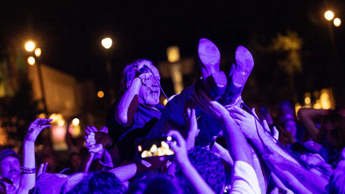 Jesus Lizard performs at at Moore Square in Raleigh during the Hopscotch Music Festival on Saturday, Sept. 7, 2024.
