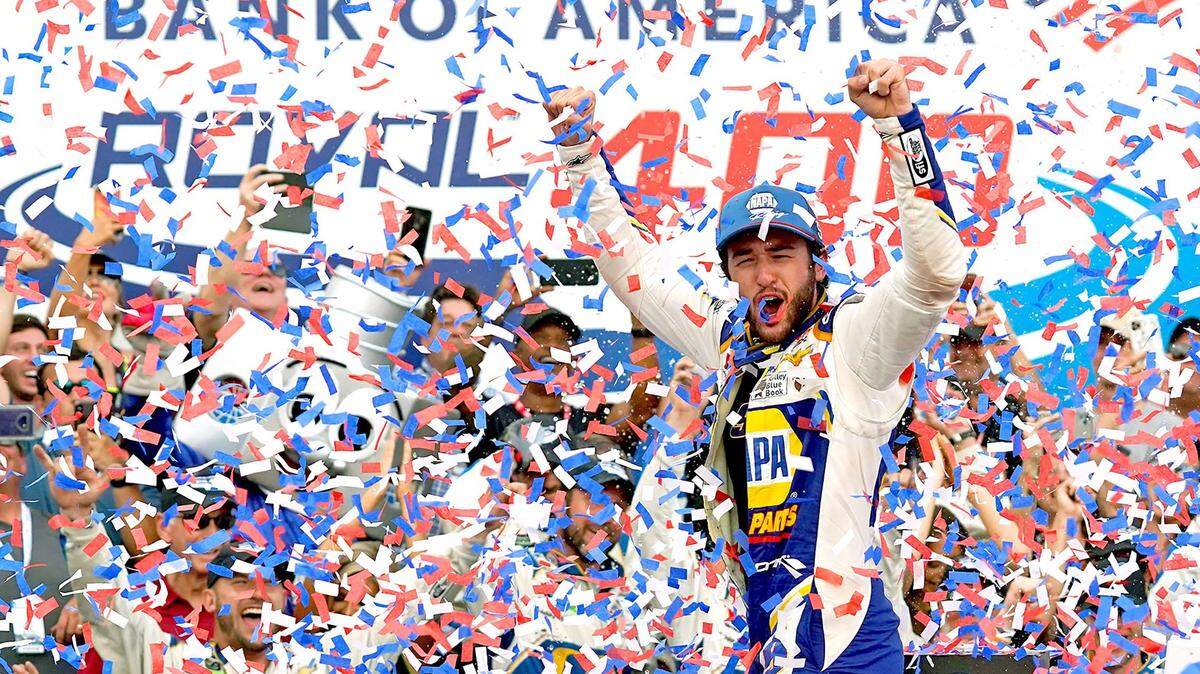 Hard to turn left? Chase Elliott hit the finish line, then the wall at NASCAR’s Roval