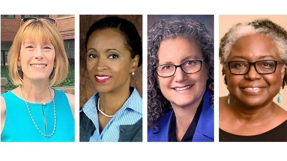 Four candidates - Marilyn Carter, Rani Dasi, Penny Rich and Anna Richards - have applied to fill a vacant seat on the Orange County Board of Commissioners.
