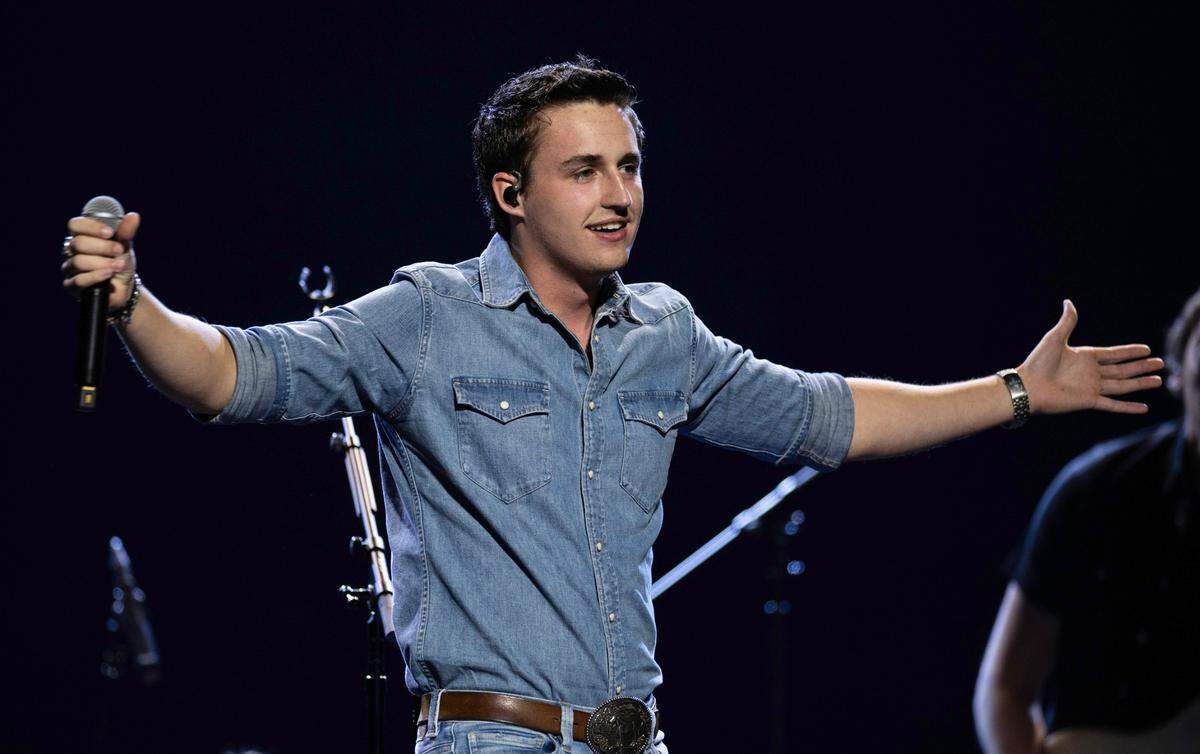 Timothy Wayne opens for Carly Pearce and his uncle Tim McGraw on the “Standing Room Only Tour” at Raleigh, N.C.’s PNC Arena, Saturday, June 22, 2024.