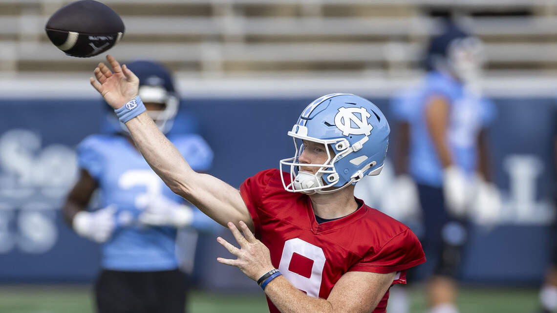 UNC quarterback battle taking shape, Belichick says it is ‘really competitive’