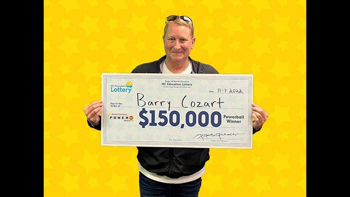 Barry Cozart, a helicopter pilot, bought his lucky lottery ticket in North Carolina.