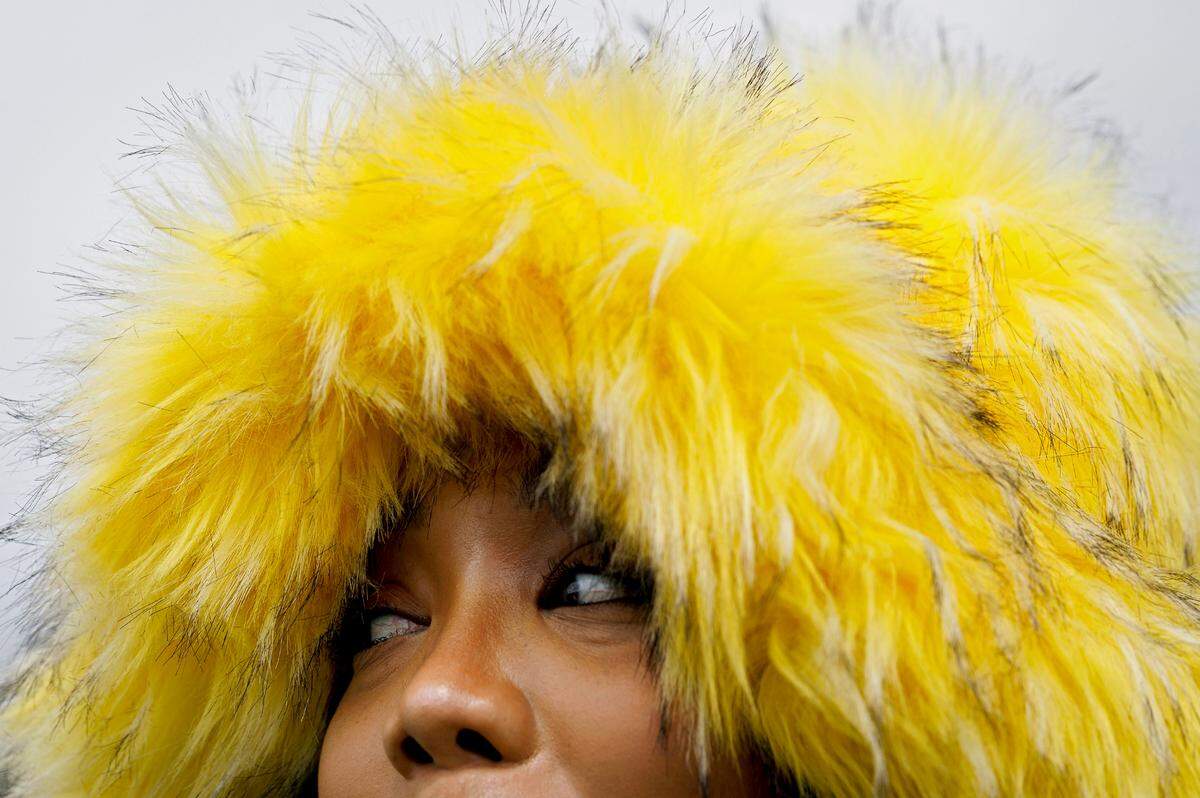 Brandis Smith of Miami, Fla. poses for a portrait during the fifth Dreamville Festival on Saturday, April 5, 2025, at Dorothea Dix Park in Raleigh, N.C.