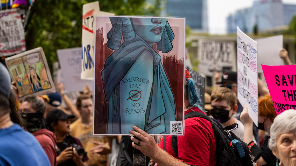 The “No Kings” protests in June will follow past rallies including the “Hands Off!” and May Day demonstrations.