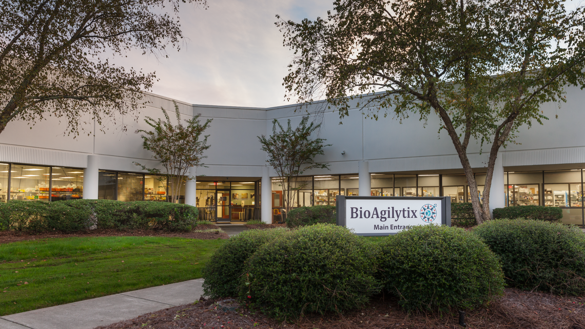 BioAgilytix’s headquarters in southern Durham. The company had pledged to add nearly 900 local jobs.