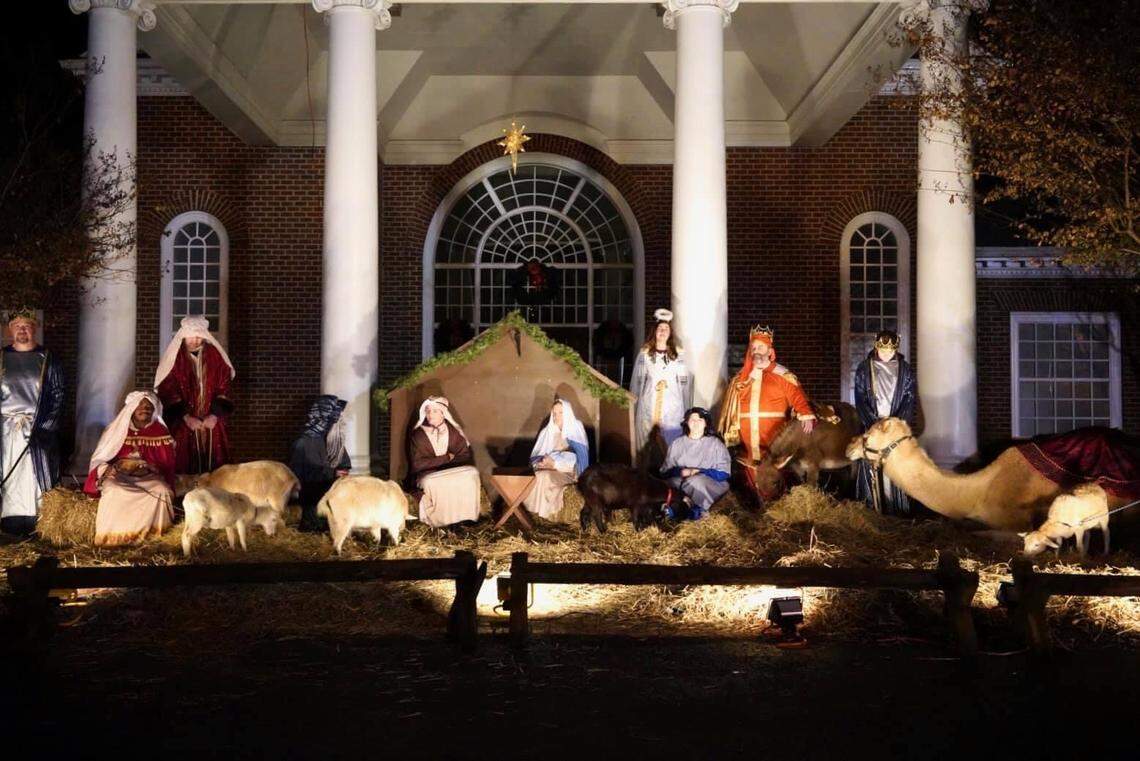 Members of Christ’s Sanctified Holy Church of Raleigh in the 2019 Living Nativity. Visitors to the 2020 event will stay in their cars to observe social-distancing guidelines to prevent the spread of COVID-19.