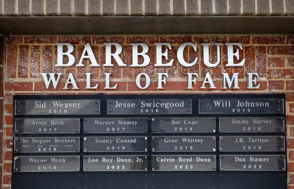 The Barbecue Wall of Fame in downtown Lexington, N.C., honors those that have made this Davidson County town the Barbecue Capital of North Carolina.