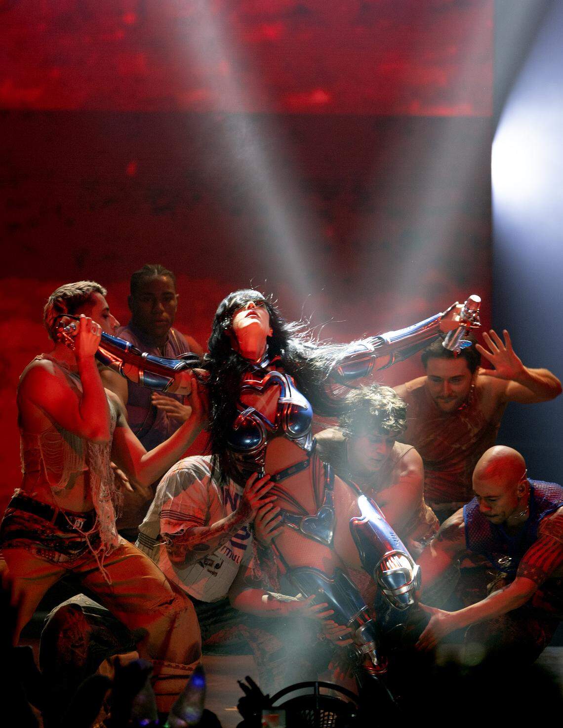 Katy Perry in concert at Raleigh, N.C.’s Lenovo Center, Sunday night, Aug. 17, 2025.