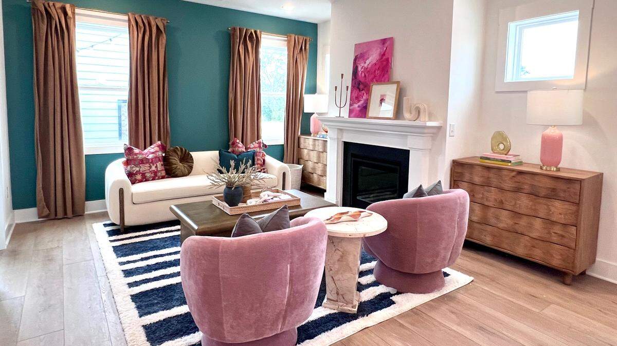 Inside a model home at Garman Homes’ new community in Allen Park in Knightdale, just east of Raleigh. It’s about 10 miles from downtown with access to I-540 and I-87.
