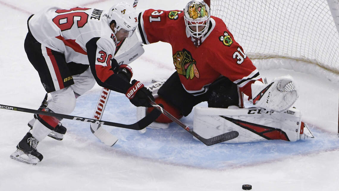 Canes trade de Haan to Blackhawks as part of deal for goalie Forsberg