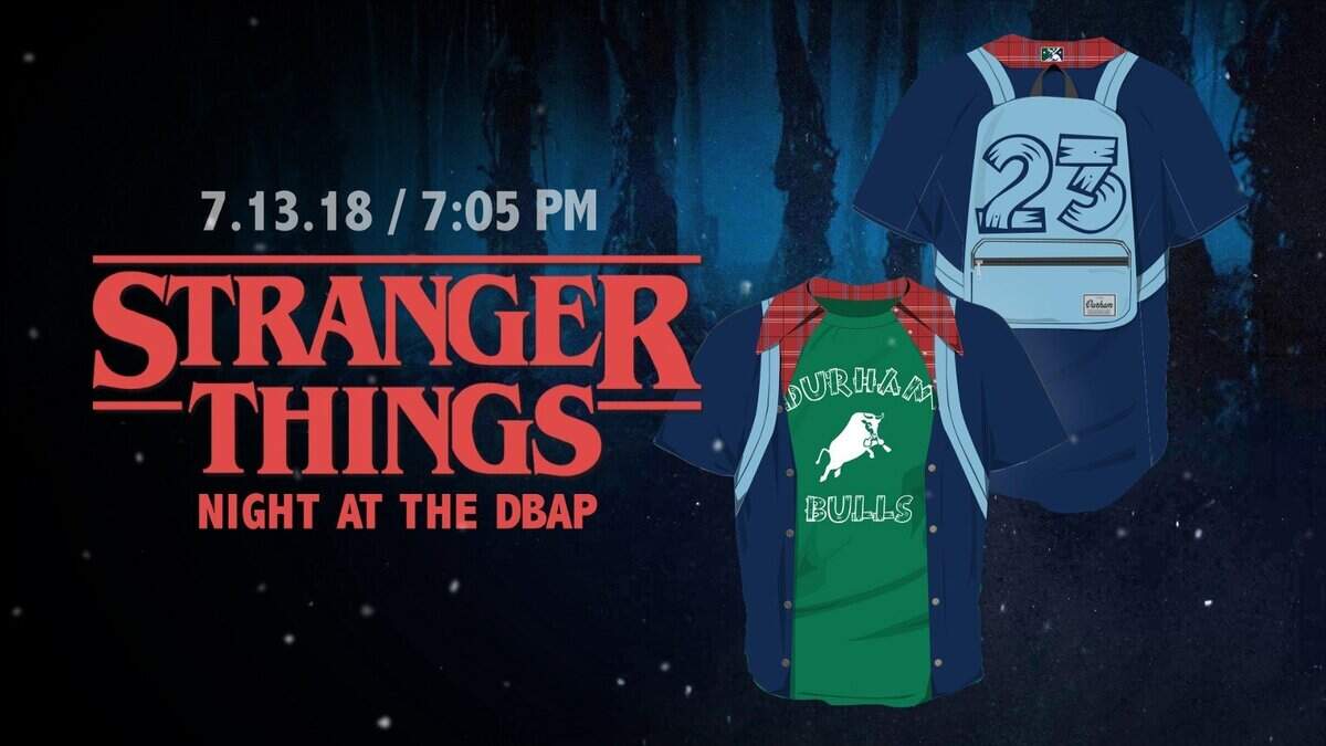 The Durham Bulls “Stranger Things” promotion in 2018.
