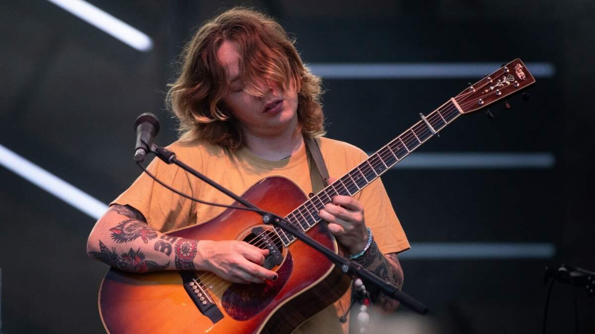 Billy Strings and his band play the first of three nights at Cary, N.C.’s Booth Amphitheater, Thursday, June 23, 2022.