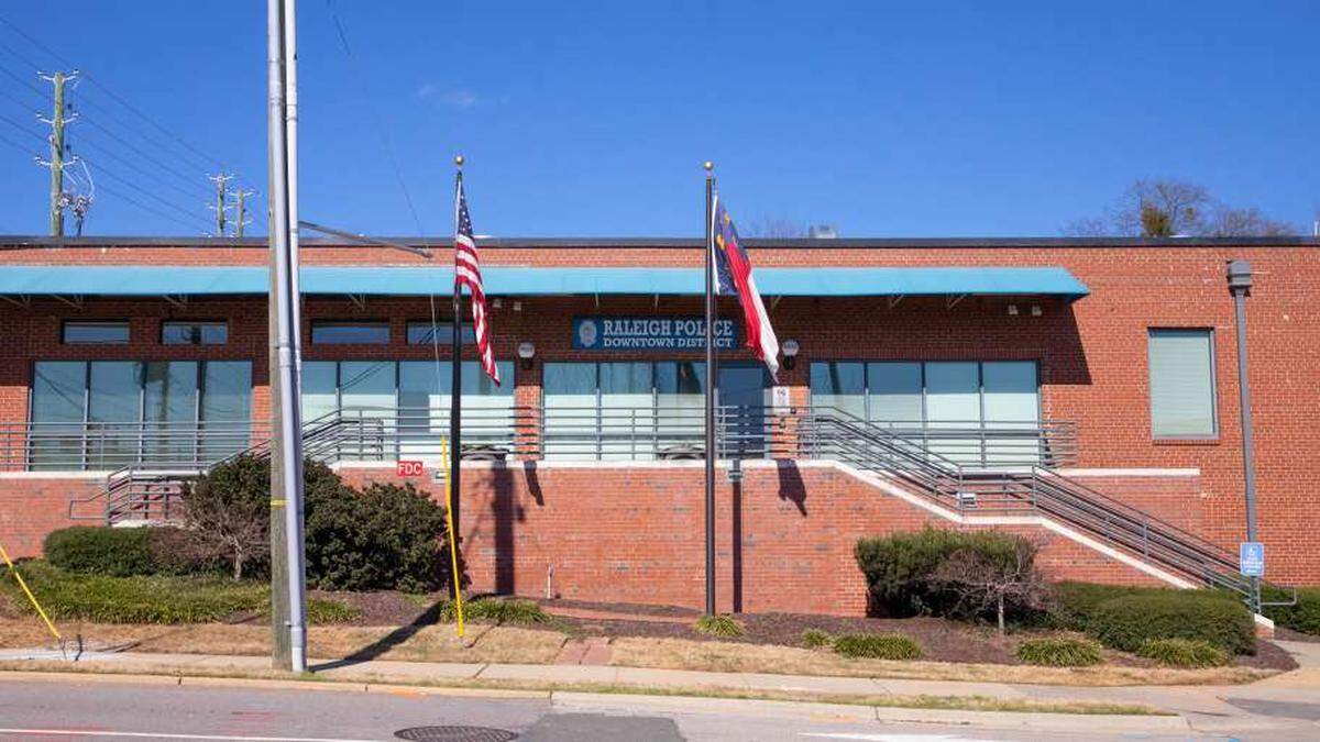 Raleigh Police Department’s downtown district station at 218 W. Cabarrus St.