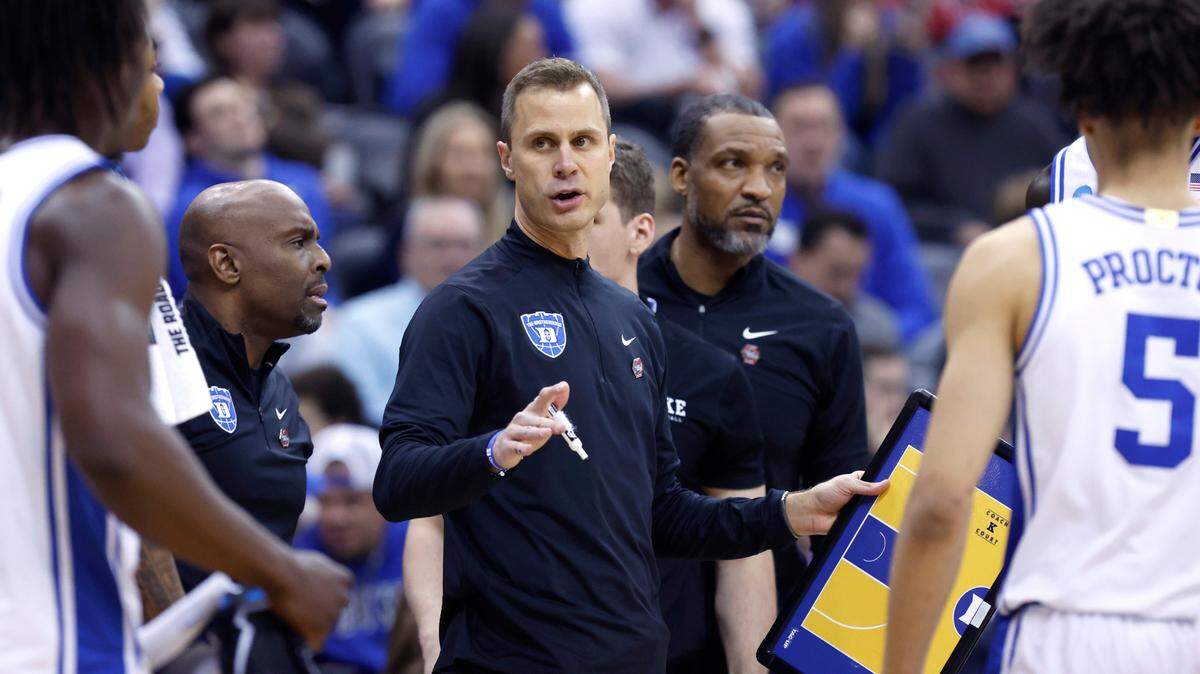 `Whatever it takes’: How Duke basketball overcomes being one coach down in NCAA tourney