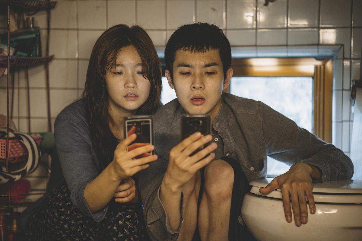 Park So-dam and Choi Woo-shik in the movie “Parasite.” The film won the Palm d’Or at the Cannes Film Festival.