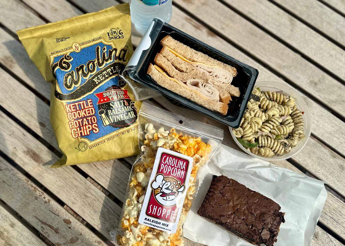 Grab-and-go foods from House of Many Porches Market at Dix Park.