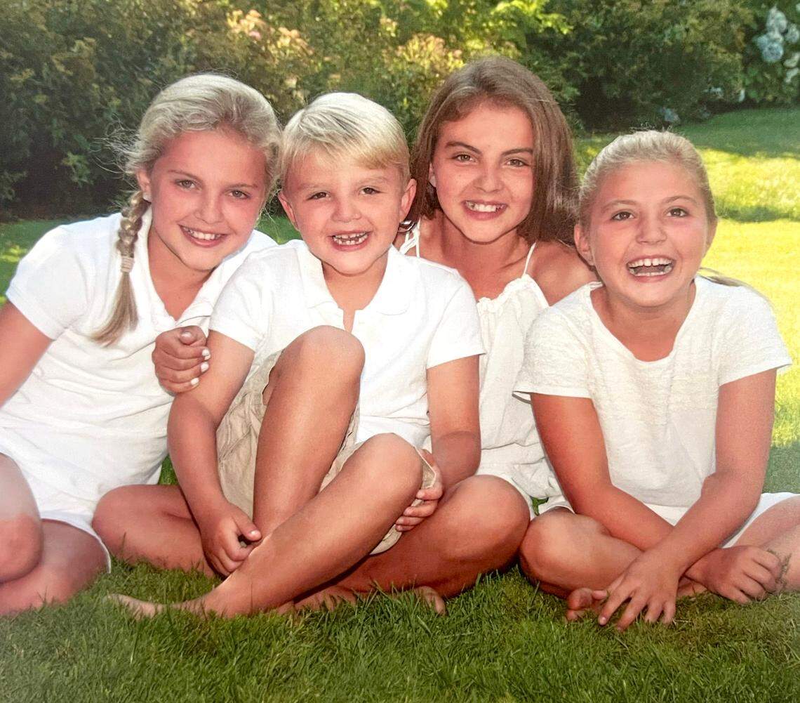 From left Ashley, Brett, Nicole and Chloe Humphrey pose for a photo circa 2013/14.