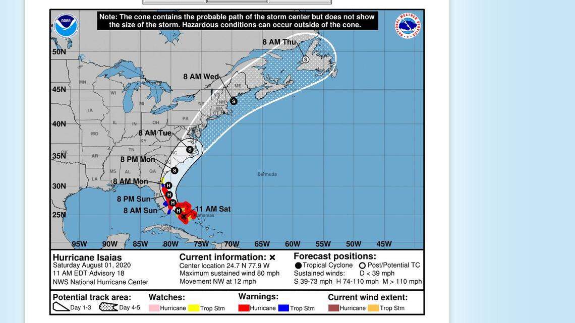 Tropical storm Isaias could bring heavy rain, power outages to central North Carolina