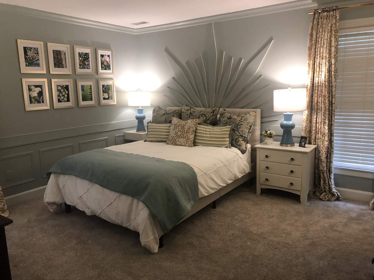 In the March 30, 2019, episode of TLC’s “Trading Spaces,” designer Laurie Smith designed a subdued N.C. State Fair-inspired room for Angie and Ryan Tucker of Raleigh.