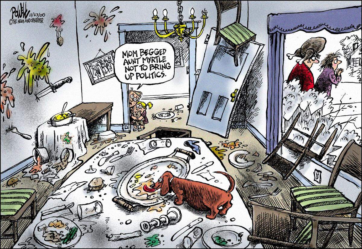 Dwane Powell cartoon for 11/23/2000