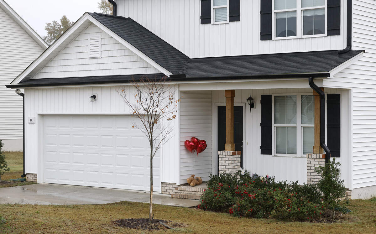 The home of Wellington Dickens III in Zebulon, N.C., photographed on Wednesday, Oct. 29, 2025. Dickens faces four charges of murder in the deaths of 6-year-old Leah Dickens, 9-year-old Zoe Dickens, 10-year-old Wellington Dickens IV and 18-year-old Sean Brasfield, his stepson.