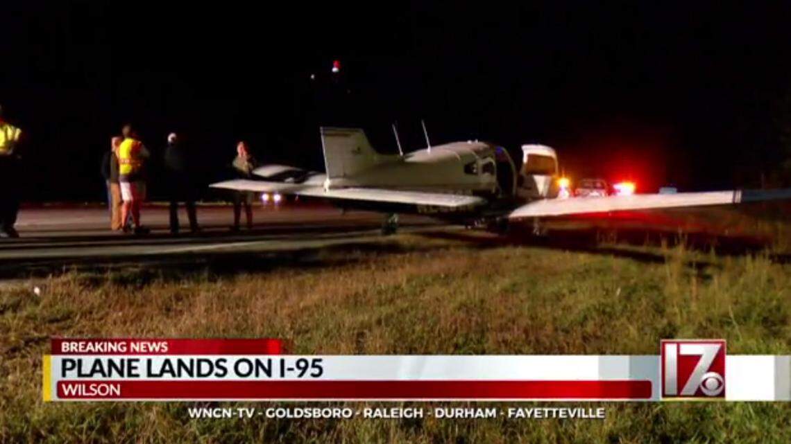 Pilot says ‘God’ made emergency plane landing on I-95 in NC, report says