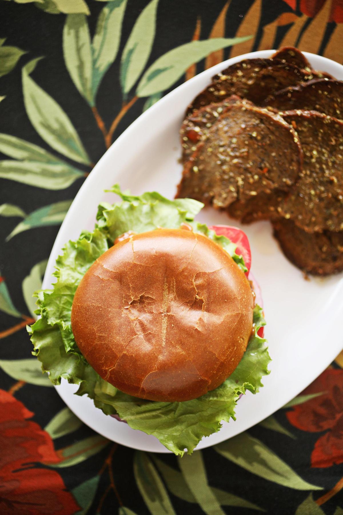 Vegan Community Kitchen serves slices of doner kebab as a the topping on the excellent Kitchen Burger, one of a handful of culinary tributes to the owners’ adopted home.
