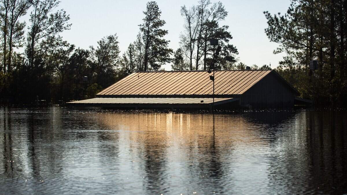 Flood waters from Hurricane Florence inundated numerous homes that had already been damaged from past hurricanes.