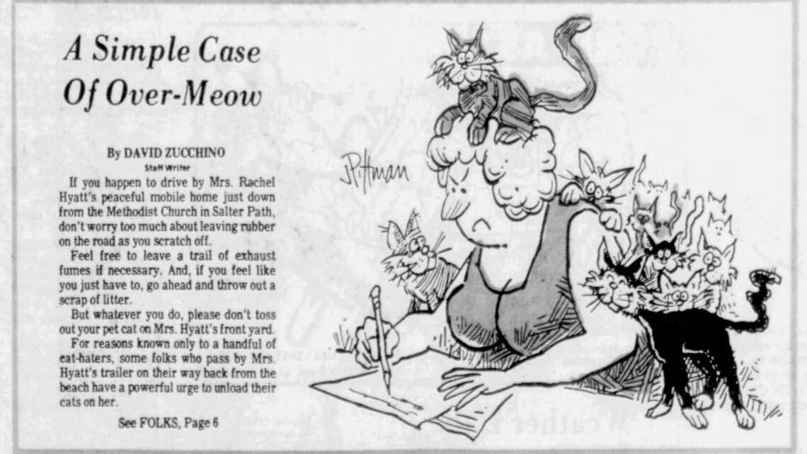 Beachgoers dump cats & mysteries in ‘musty archives’ — Today in Triangle History