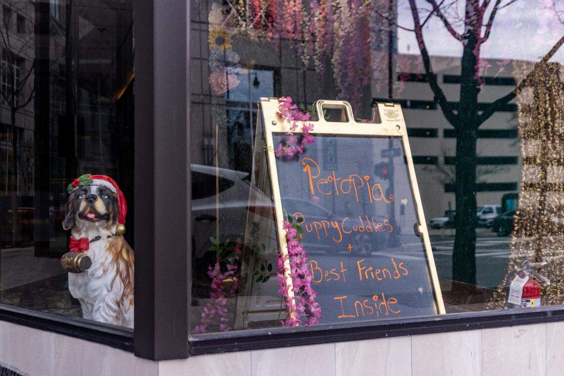 An exterior view of Petopia storefront on East Martin Street in Raleigh on Monday, Jan. 13, 2025.