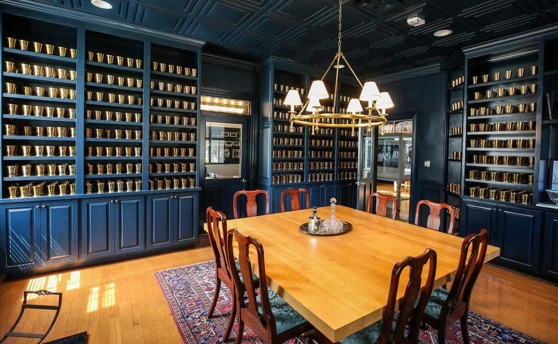 The interior of the Five Keys Club at the Stitzel-Weller Distillery, photographed in 2023.