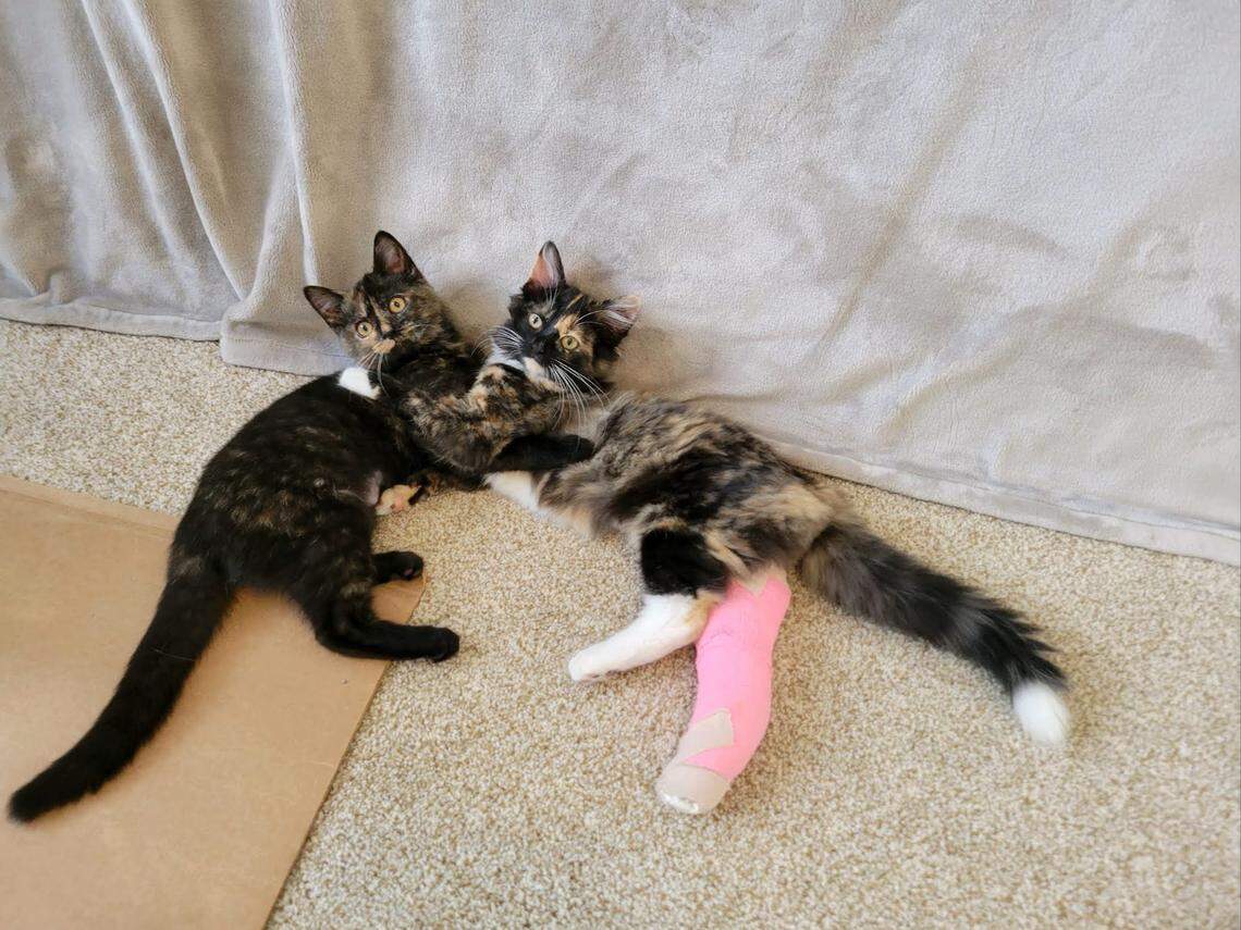 Winnie and her sister Margaret.