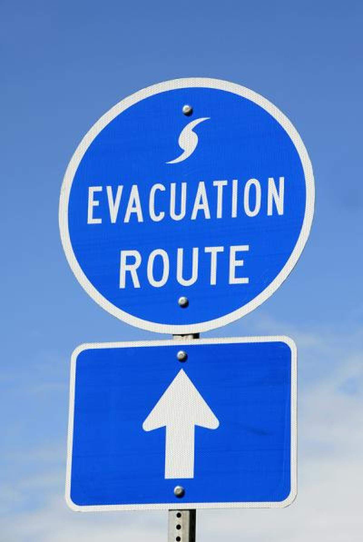The S.C. Department of Transportation marks evacuation routes to help guide residents and visitors out of coastal areas before a hurricane is expected to hit.