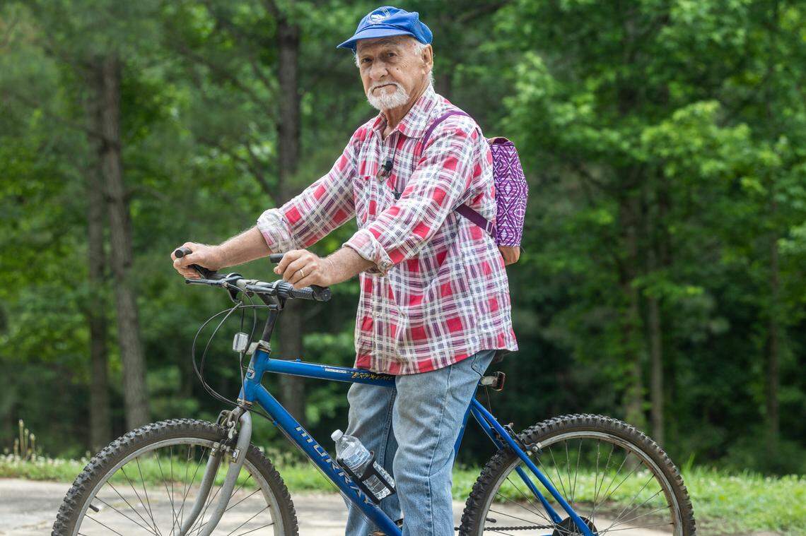 Glen Boadway, 85, of Zebulon says he is refusing to buy gas and will ride his bike instead of driving.